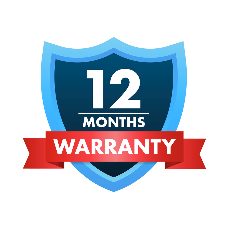12-Months Free Warranty